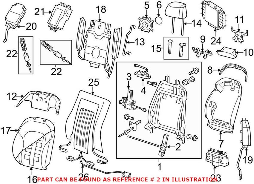 Audi Seat Motor - Driver Side 8KD959761A